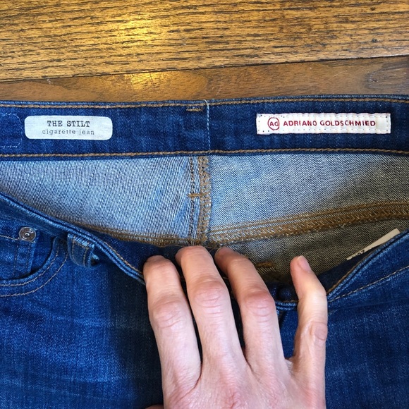 AG Blue The Stilt Cigarette Jeans 26 x 26 - Picture 4 of 8